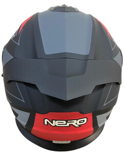  NERO KASK ÇENE AÇILIR 912 MAT SİYAH - KIRMIZI A4 (S)