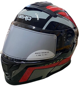  NERO KASK ÇENE AÇILIR 912 SİYAH - KIRMIZI A1 (S)