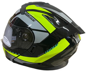  NERO KASK ÇENE AÇILIR 912 SİYAH - SARI A1 (S)