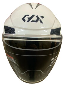  KASK ÇENESİZ KIRMIZI - BEYAZ OF-627