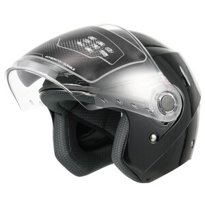  KASK ÇENESİZ SİYAH OF-627
