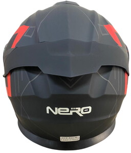  NERO KASK ÇENE AÇILIR 912 MAT SİYAH - KIRMIZI A3 (S)